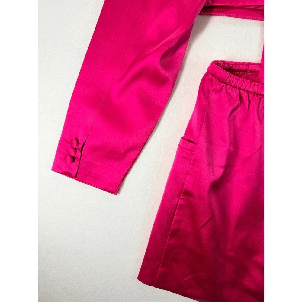 NEW Romeo Hunte x The Drop Hot Pink Cutout Blazer Dress Size XL